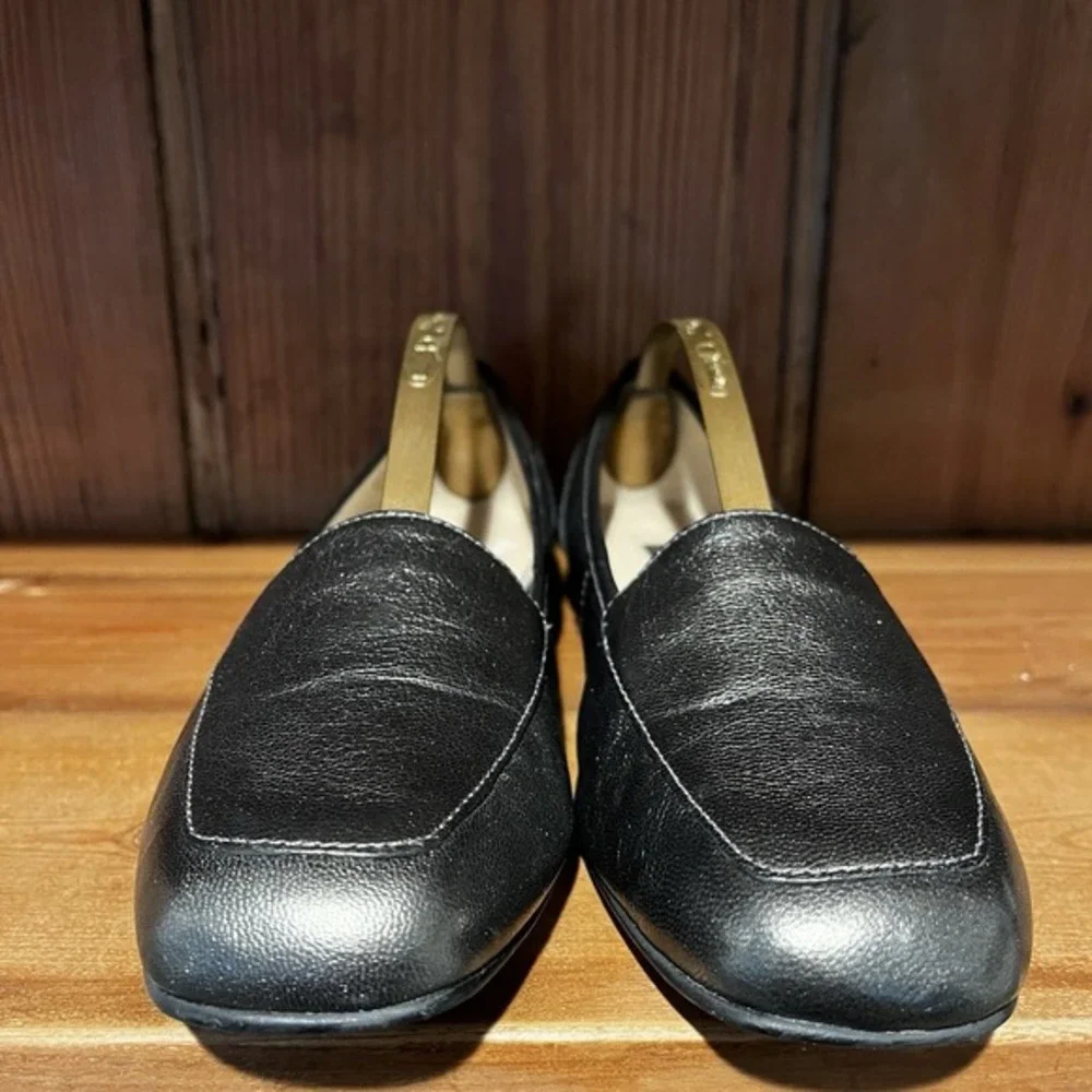 Enzo Angiolini Liberty Bronze Leather Flat Loafers Shoes Slip On Casual Size 8M